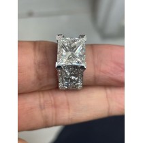 5.50 Carat H-VS1 Princess Cut Natural Diamond