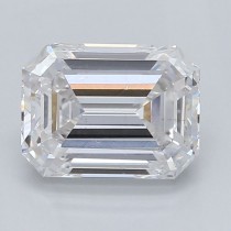 Lab Created 0.77 Carat G-SI1 Emerald Cut Diamond