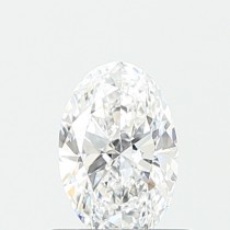 Lab Created 0.57 Carat E-VS1 Oval Diamond Lab Created 0.57 Carat E-VS1 Oval Diamond