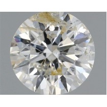 0.91 Carat J-I1 Round Natural Diamond