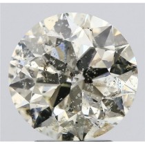 3.00 Carat K-I1 Round Natural Diamond 3.00 Carat K-I1 Round Natural Diamond