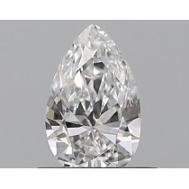 0.40 Carat D-VS1 Pear Shaped Natural Diamond 0.40 Carat D-VS1 Pear Shaped Natural Diamond