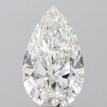 3.50 Carat H-SI1 Pear Shaped Natural Diamond