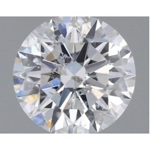 0.63 Carat E-I1 Round Natural Diamond