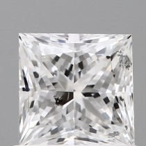 0.80 Carat D-SI2 Princess Cut Natural Diamond