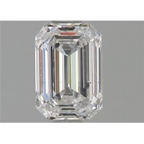 0.84 Carat D-SI1 Emerald Cut Natural Diamond Certified By GIA