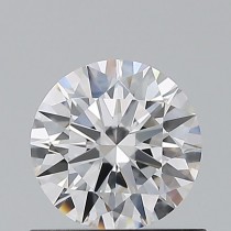 0.66 Carat D-IF Round Natural Diamond