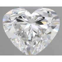0.45 Carat F-VS1 Heart Shaped Natural Diamond