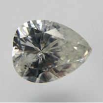 0.90 Carat H-I1 Pear Shaped Natural Diamond