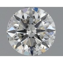 0.90 Carat H-I1 Round Natural Diamond Certified By GIA