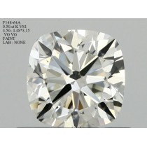 0.50 Carat K-VS1 Cushion Cut Natural Diamond 0.50 Carat K-VS1 Cushion Cut Natural Diamond