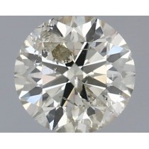 0.90 Carat K-I1 Round Natural Diamond
