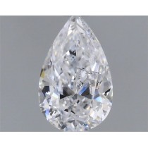 0.40 Carat D-SI2 Pear Shaped Natural Diamond