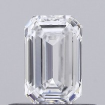 Lab Created 0.41 Carat D-VS2 Emerald Cut Diamond