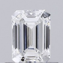 Lab Created 0.45 Carat E-VVS1 Emerald Cut Diamond Lab Created 0.45 Carat E-VVS1 Emerald Cut Diamond