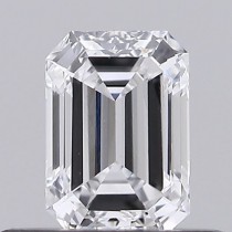 Lab Created 0.39 Carat D-VS1 Emerald Cut Diamond