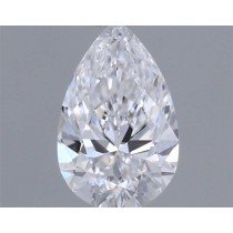 0.33 Carat D-VVS2 Pear Shaped Natural Diamond