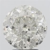 3.51 Carat K-I1 Round Natural Diamond 3.51 Carat K-I1 Round Natural Diamond