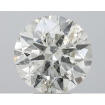 5.04 Carat J-I1 Round Natural Diamond 5.04 Carat J-I1 Round Natural Diamond