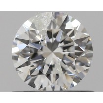 0.55 Carat F-I1 Round Natural Diamond