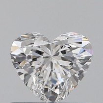 0.45 Carat E-VVS2 Heart Shaped Natural Diamond