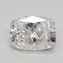 Lab Created 0.88 Carat D-VS1 Cushion Cut Diamond