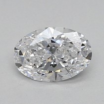 Lab Created 0.44 Carat D-SI1 Oval Diamond