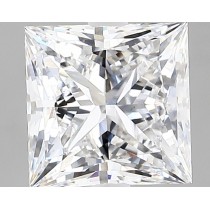 Lab Created 2.38 Carat E-VS2 Princess Cut Diamond