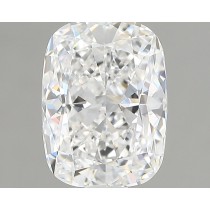 Lab Created 1.41 Carat D-VVS2 Cushion Cut Diamond