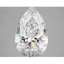 Lab Created 3.61 Carat F-SI1 Pear Shaped Diamond