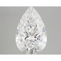 Lab Created 4.12 Carat E-VVS2 Pear Shaped Diamond