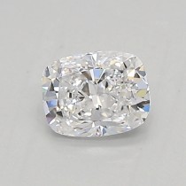 Lab Created 0.50 Carat D-VVS1 Cushion Cut Diamond