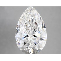 Lab Created 4.07 Carat E-VVS2 Pear Shaped Diamond