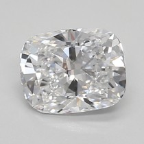 Lab Created 0.84 Carat D-VS1 Cushion Cut Diamond