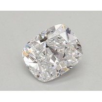 Lab Created 0.80 Carat D-VS1 Cushion Cut Diamond