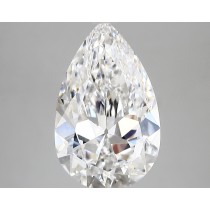 Lab Created 4.31 Carat E-VS1 Pear Shaped Diamond