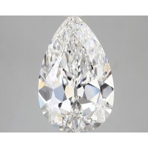 Lab Created 3.14 Carat E-VVS2 Pear Shaped Diamond Lab Created 3.14 Carat E-VVS2 Pear Shaped Diamond