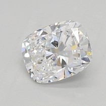 Lab Created 0.75 Carat D-VVS2 Cushion Cut Diamond