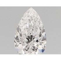 Lab Created 1.29 Carat D-VS1 Pear Shaped Diamond