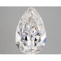 Lab Created 4.02 Carat F-VVS2 Pear Shaped Diamond