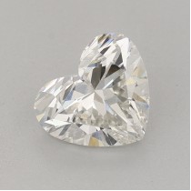 Lab Created 1.39 Carat H-VVS2 Heart Shaped Diamond