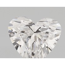 Lab Created 1.34 Carat D-VVS2 Heart Shaped Diamond