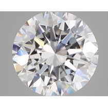 Lab Created 3.05 Carat D-VVS2 Round Diamond