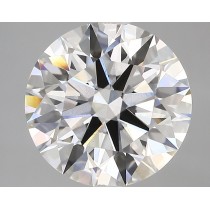 Lab Created 4.41 Carat E-VVS2 Round Diamond