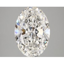 Lab Created 4.42 Carat F-VVS1 Oval Diamond