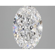 Lab Created 2.74 Carat D-VS1 Oval Diamond