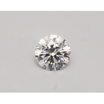 Lab Created 0.22 Carat D-VVS2 Round Diamond