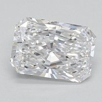 Lab Created 0.76 Carat D-VVS1 Radiant Cut Diamond