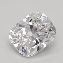 Lab Created 0.68 Carat D-VS1 Cushion Cut Diamond
