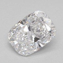 Lab Created 0.61 Carat D-VVS2 Cushion Cut Diamond